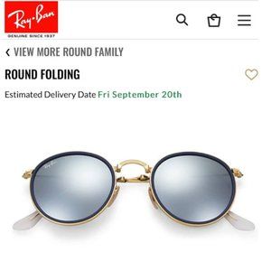 Ray-Ban Round Folding Sunglasses